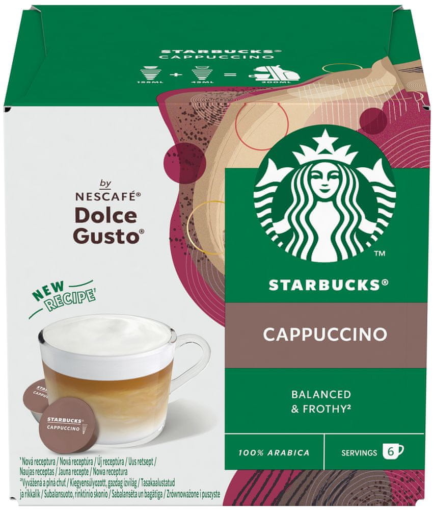 Starbucks kávové kapsule Cappuccino by Nescafé Dolce Gusto